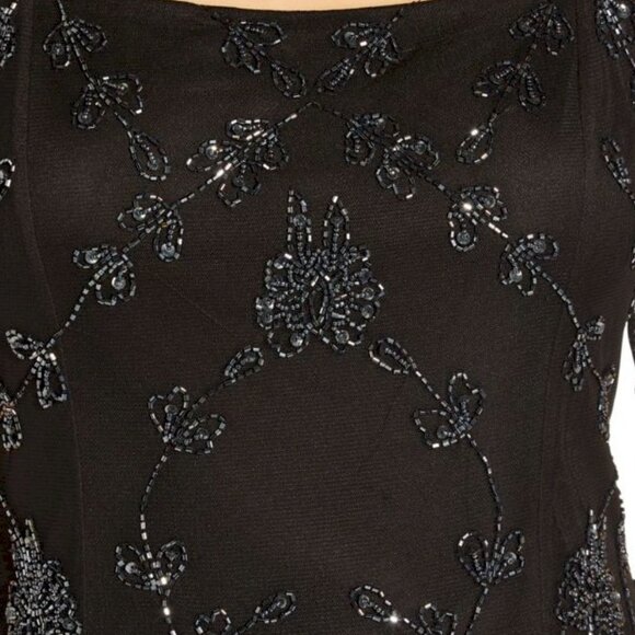 Adrianna Papell Squareneck Embellished Sheath Dress Size 4 NWT - Picture 4 of 6